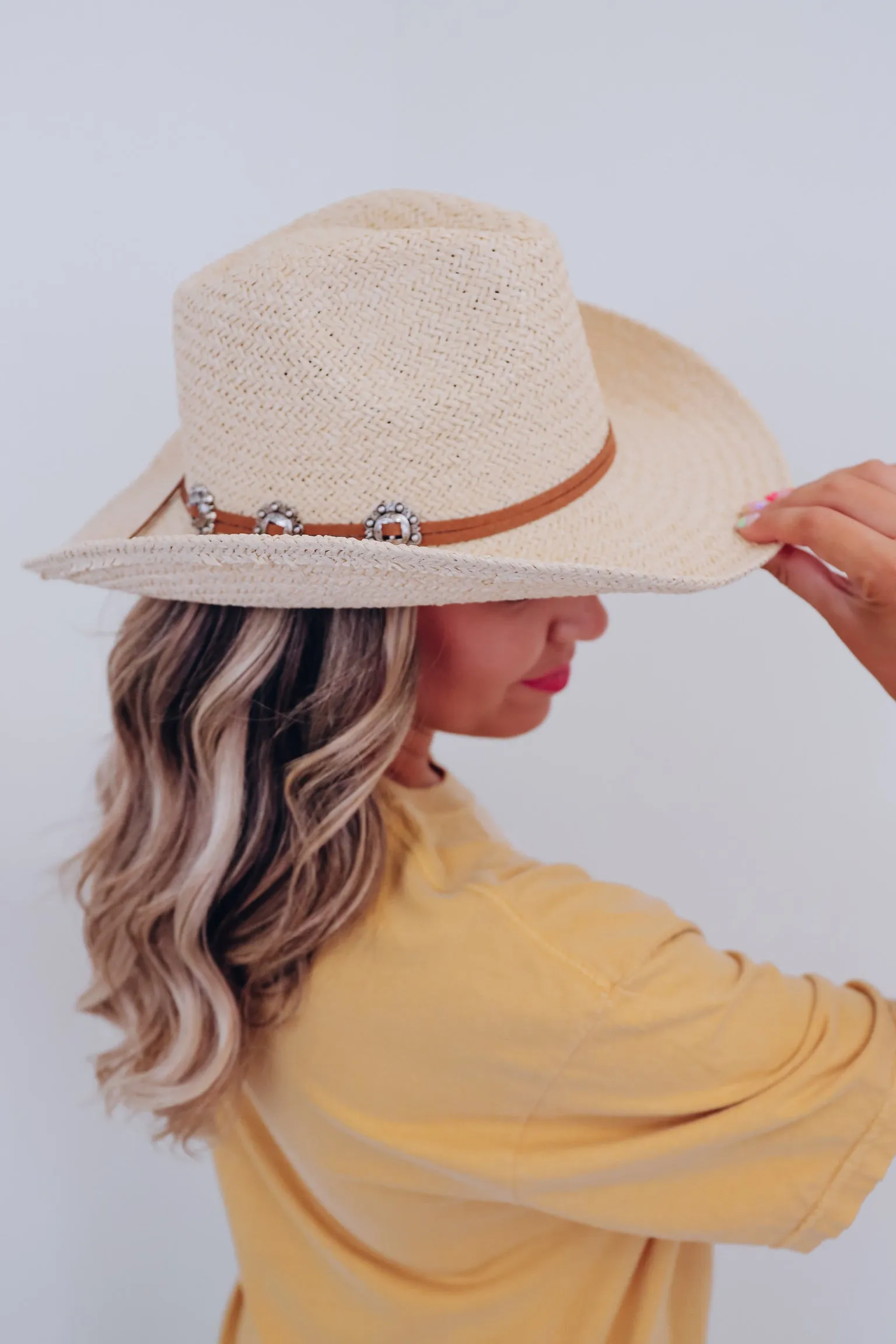 Cowgirl Cool Straw Hat - Natural