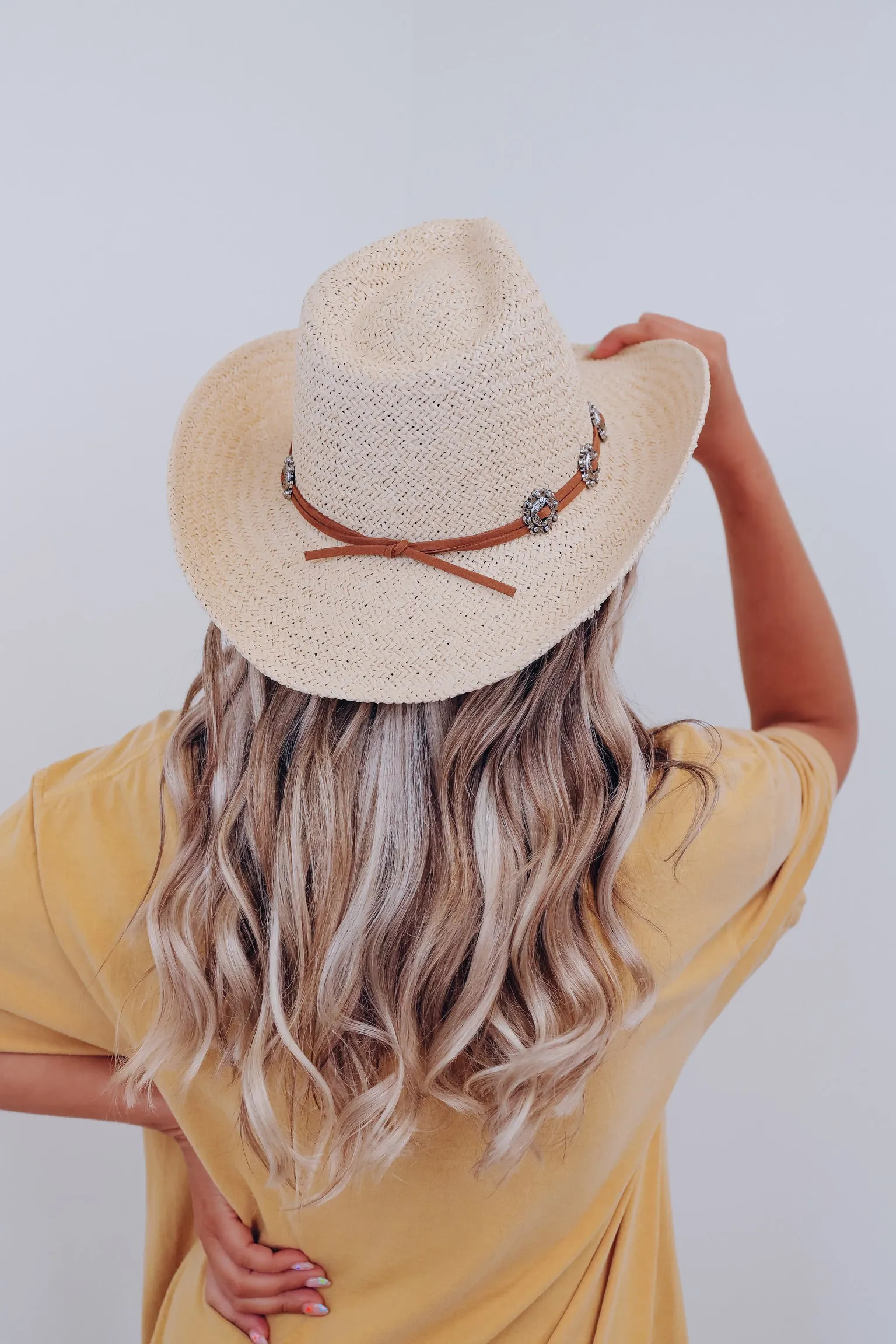 Cowgirl Cool Straw Hat - Natural