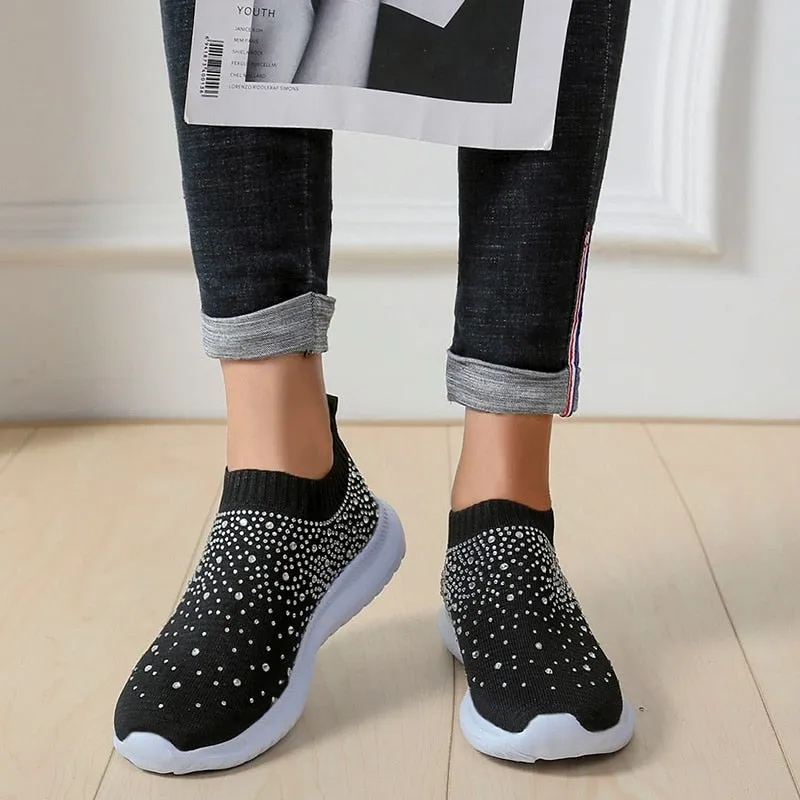 Crystal Slip on sneakers For Women