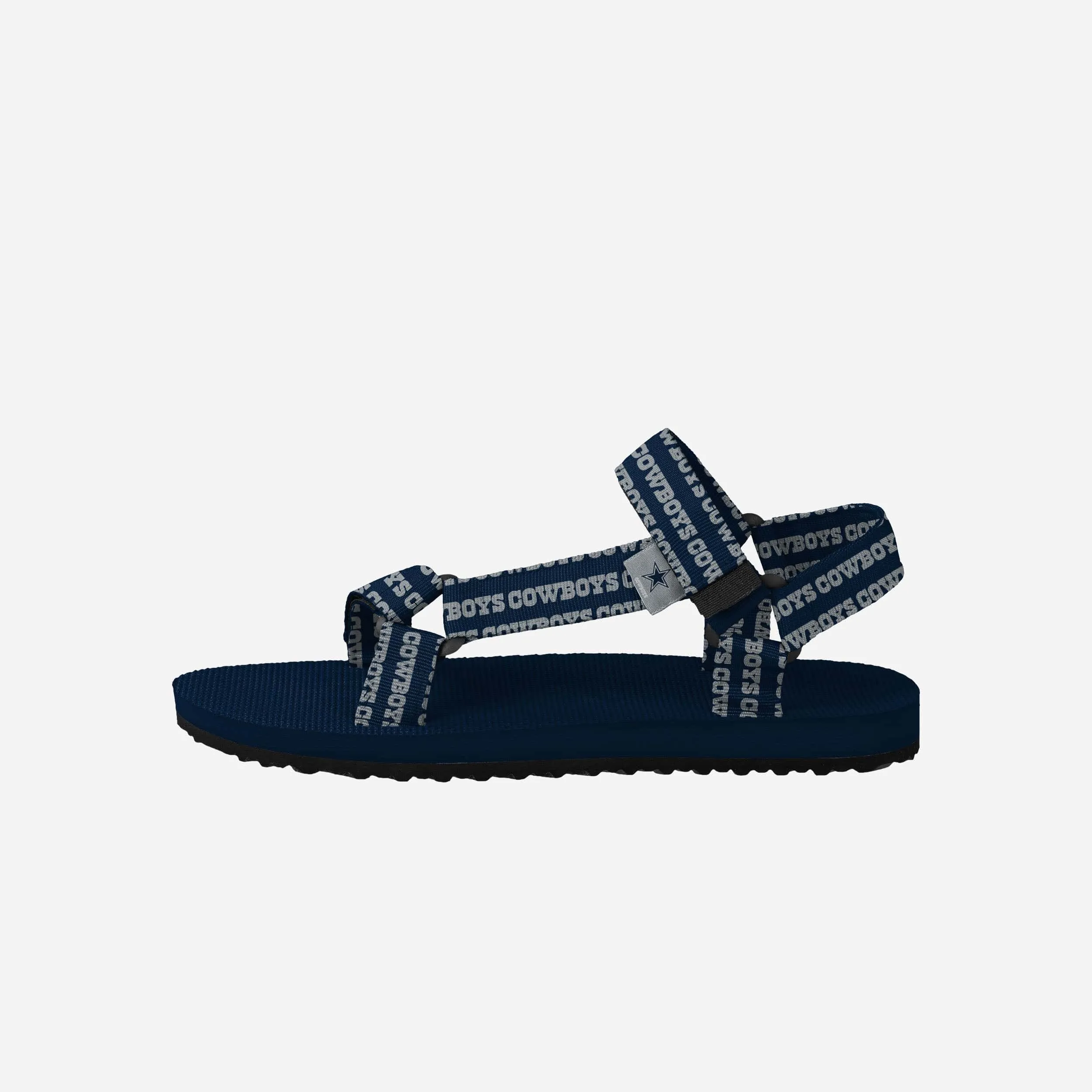 Dallas Cowboys Womens Repeat Logo Strap Sandal