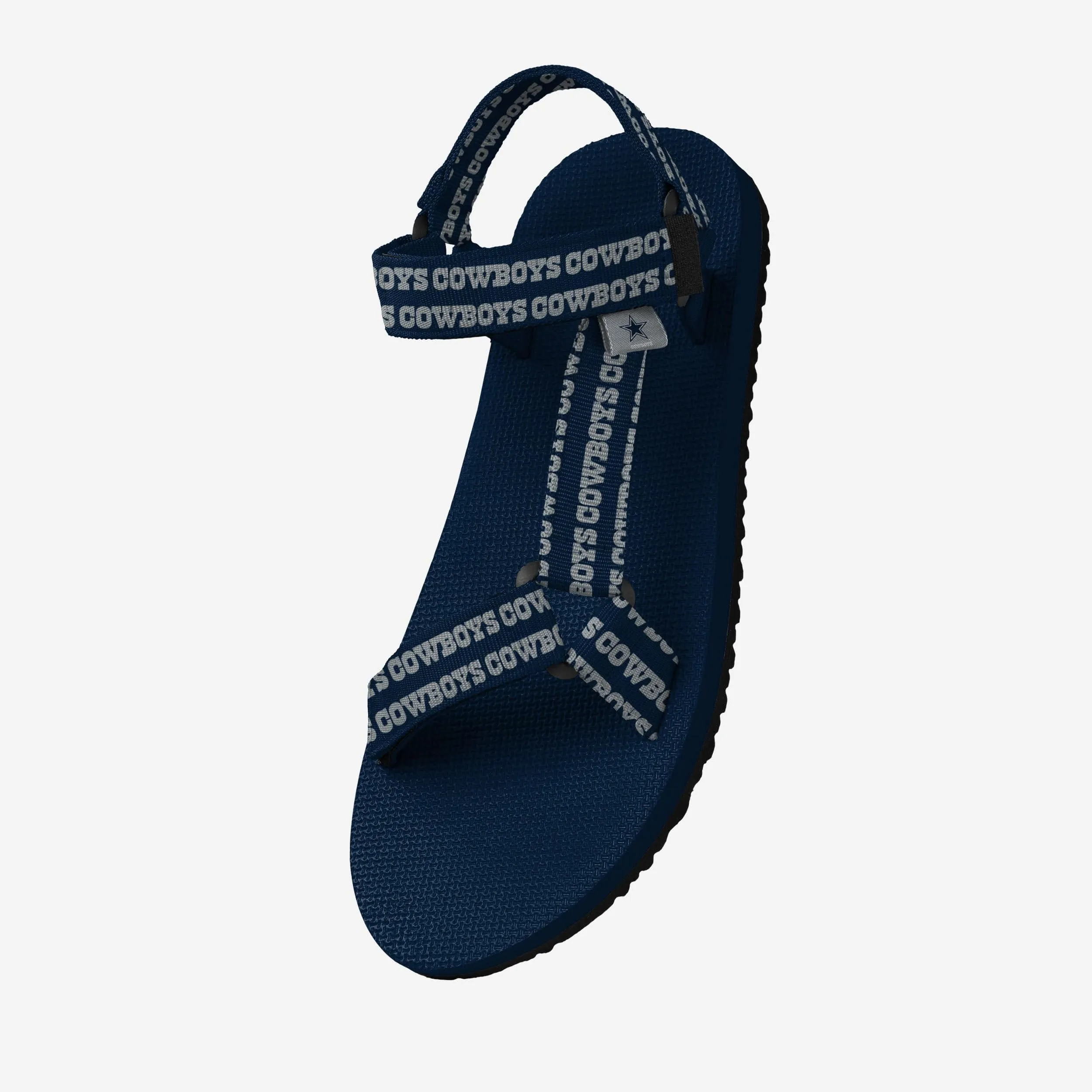 Dallas Cowboys Womens Repeat Logo Strap Sandal