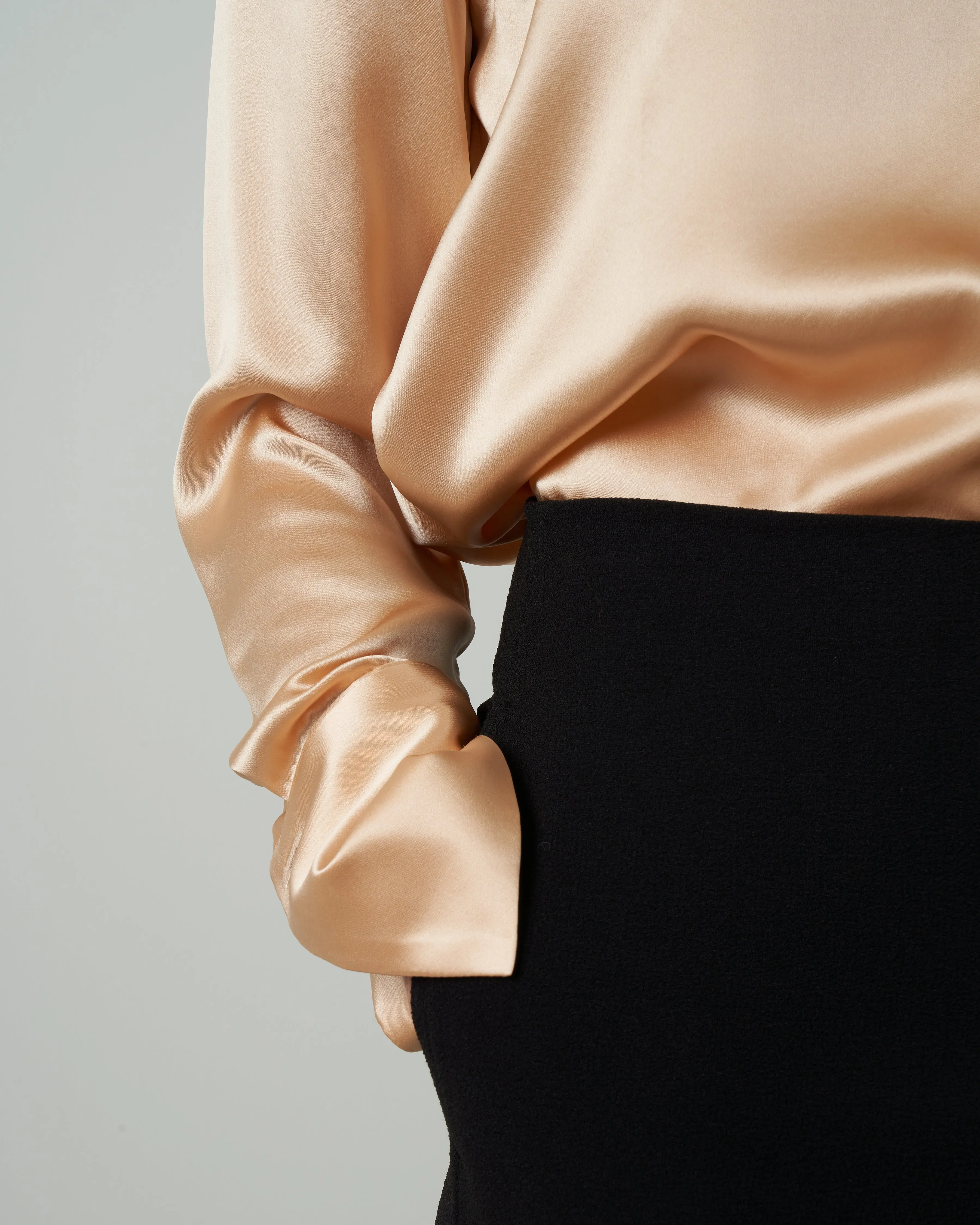 daria blouse - nude