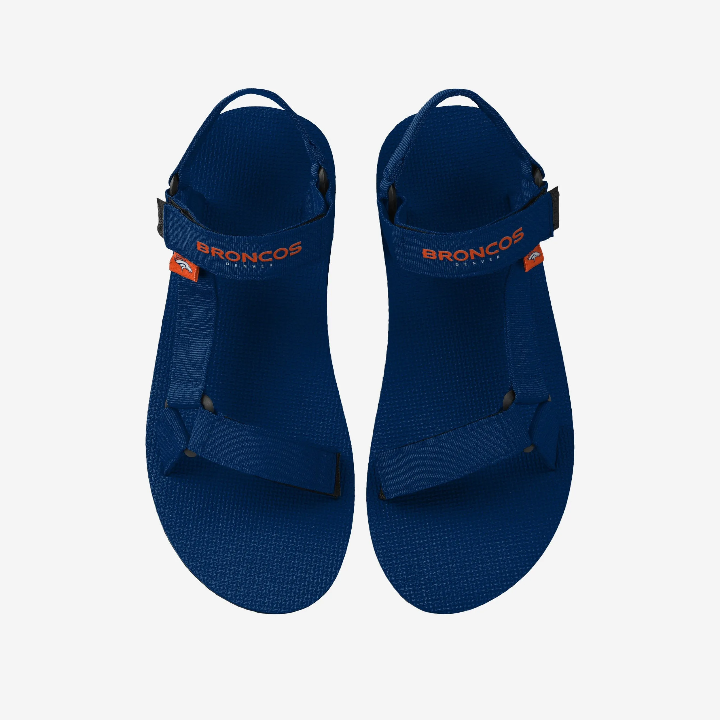 Denver Broncos Mens Solid Strap Sandal