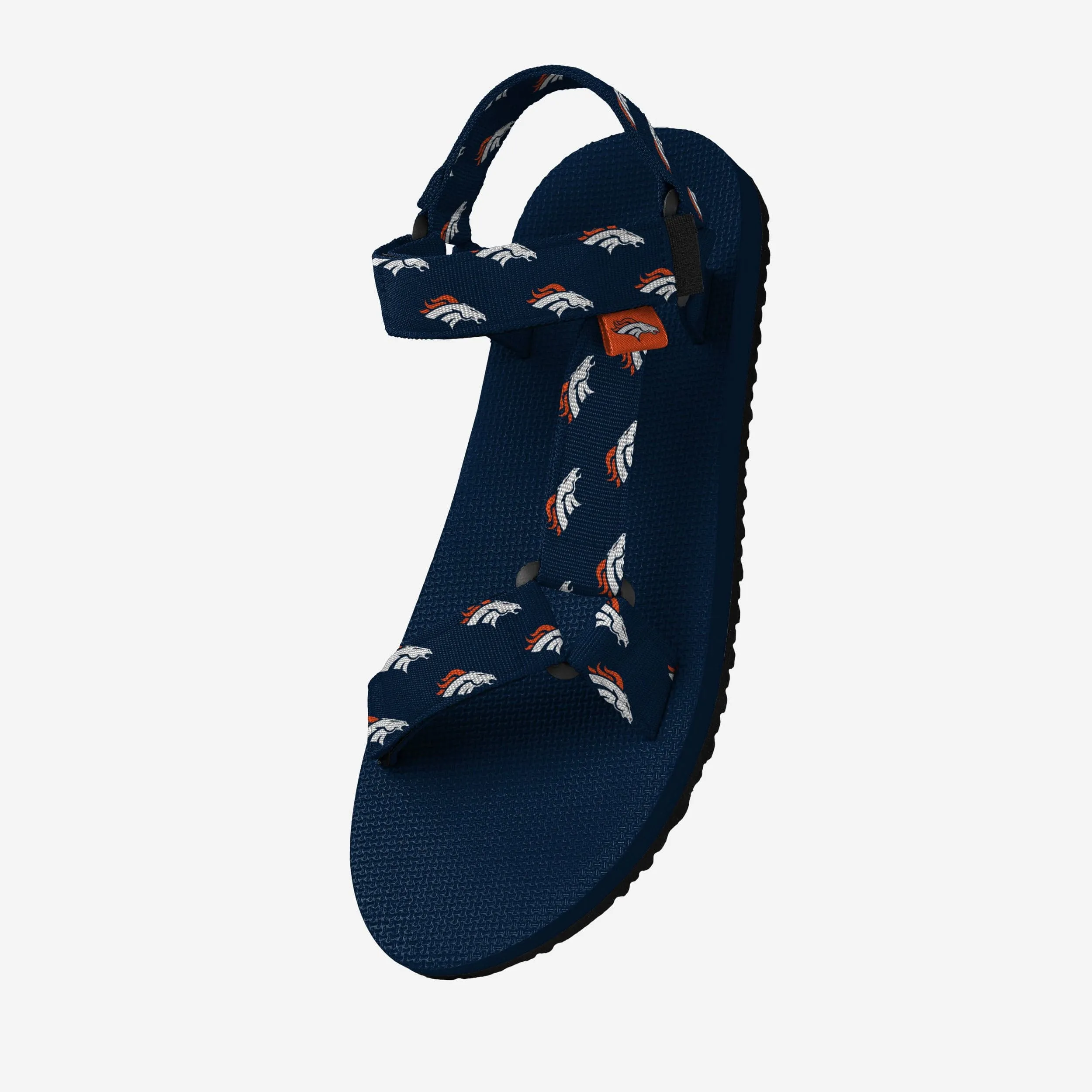 Denver Broncos Womens Repeat Logo Strap Sandal