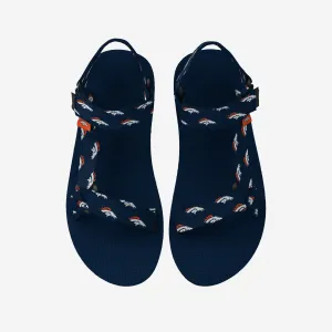 Denver Broncos Womens Repeat Logo Strap Sandal