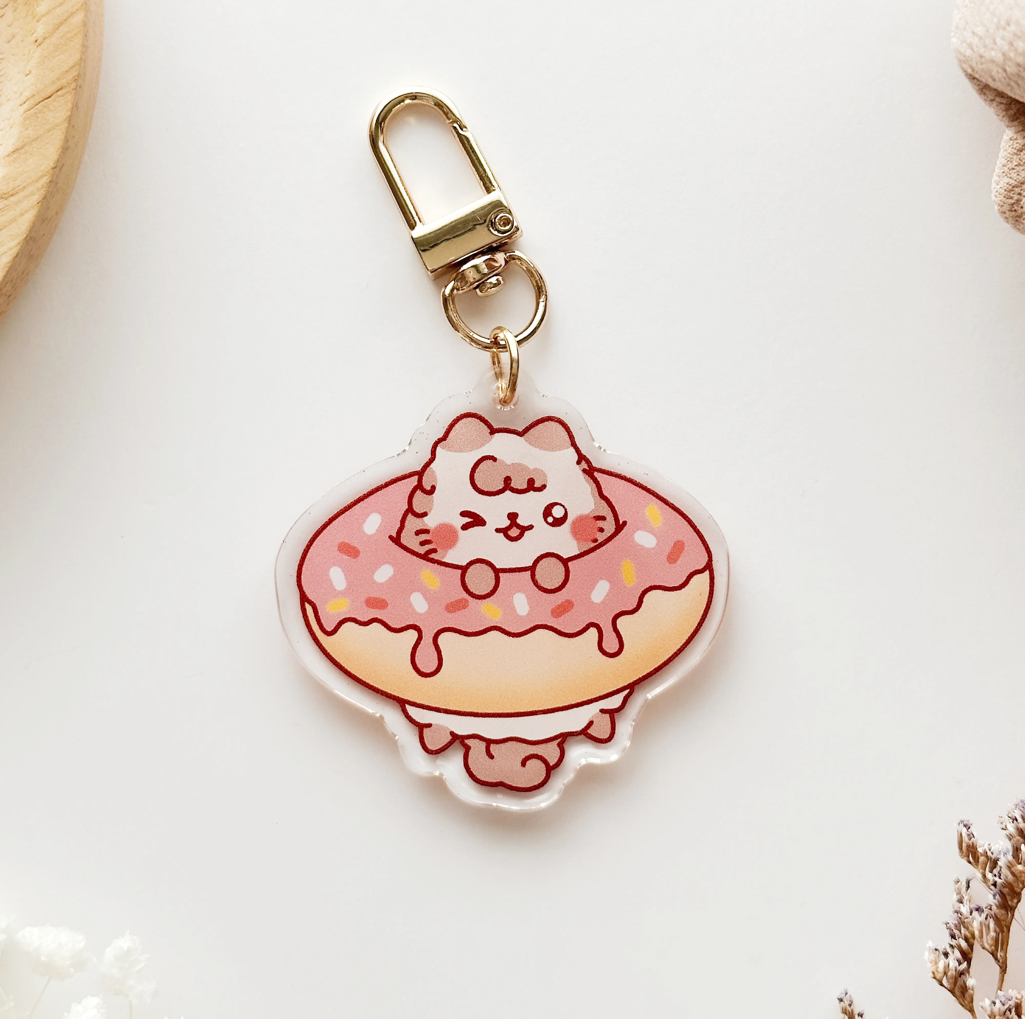 Doughnut Milkie Keychain