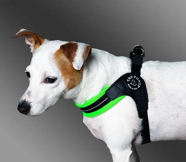 Easy Fit Fluro Green Mesh Harness with Adjustable Girth