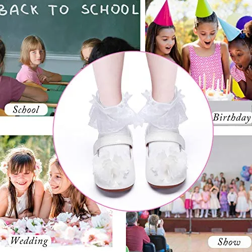 Elegant Flower Girl Shoes: Lace Ballet Flats for Toddlers