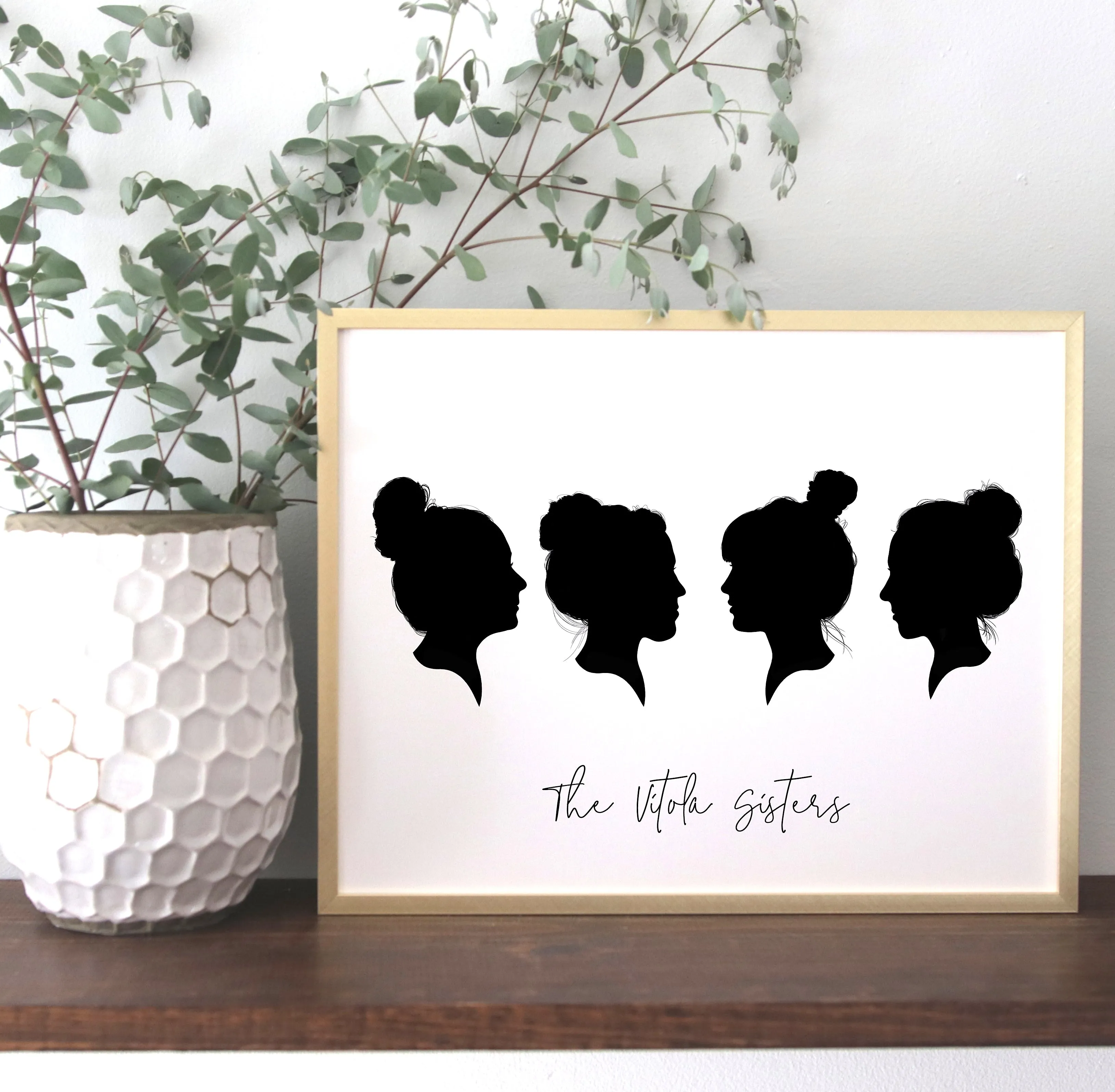 Family Silhouette Portrait