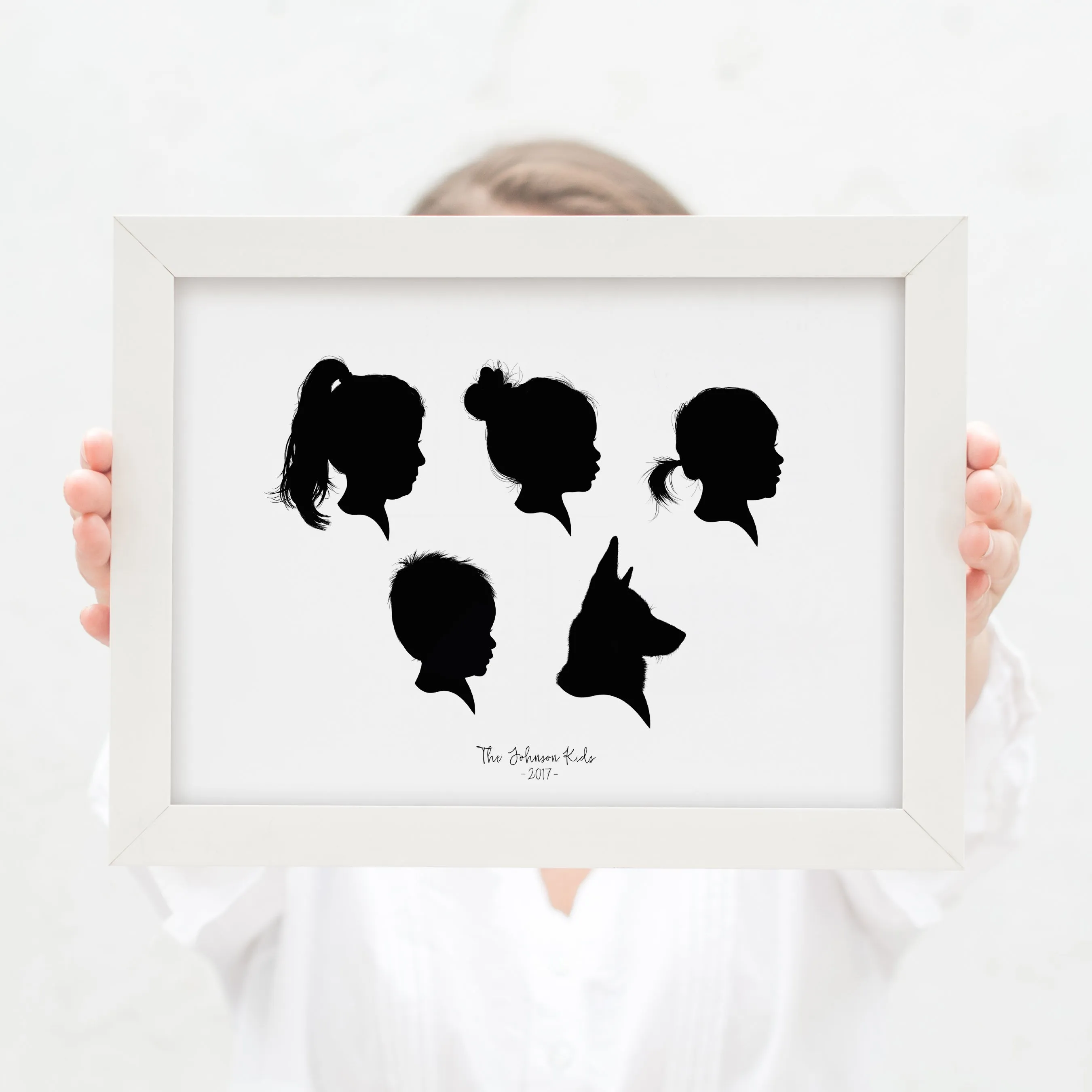 Family Silhouette Portrait