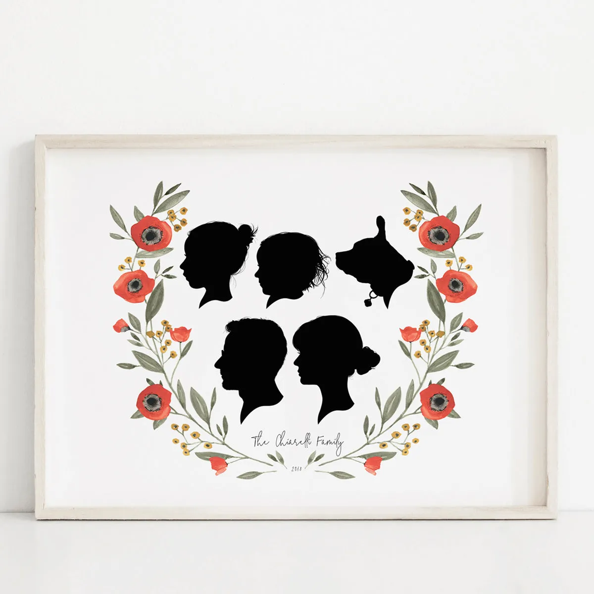 Family Silhouette Portrait
