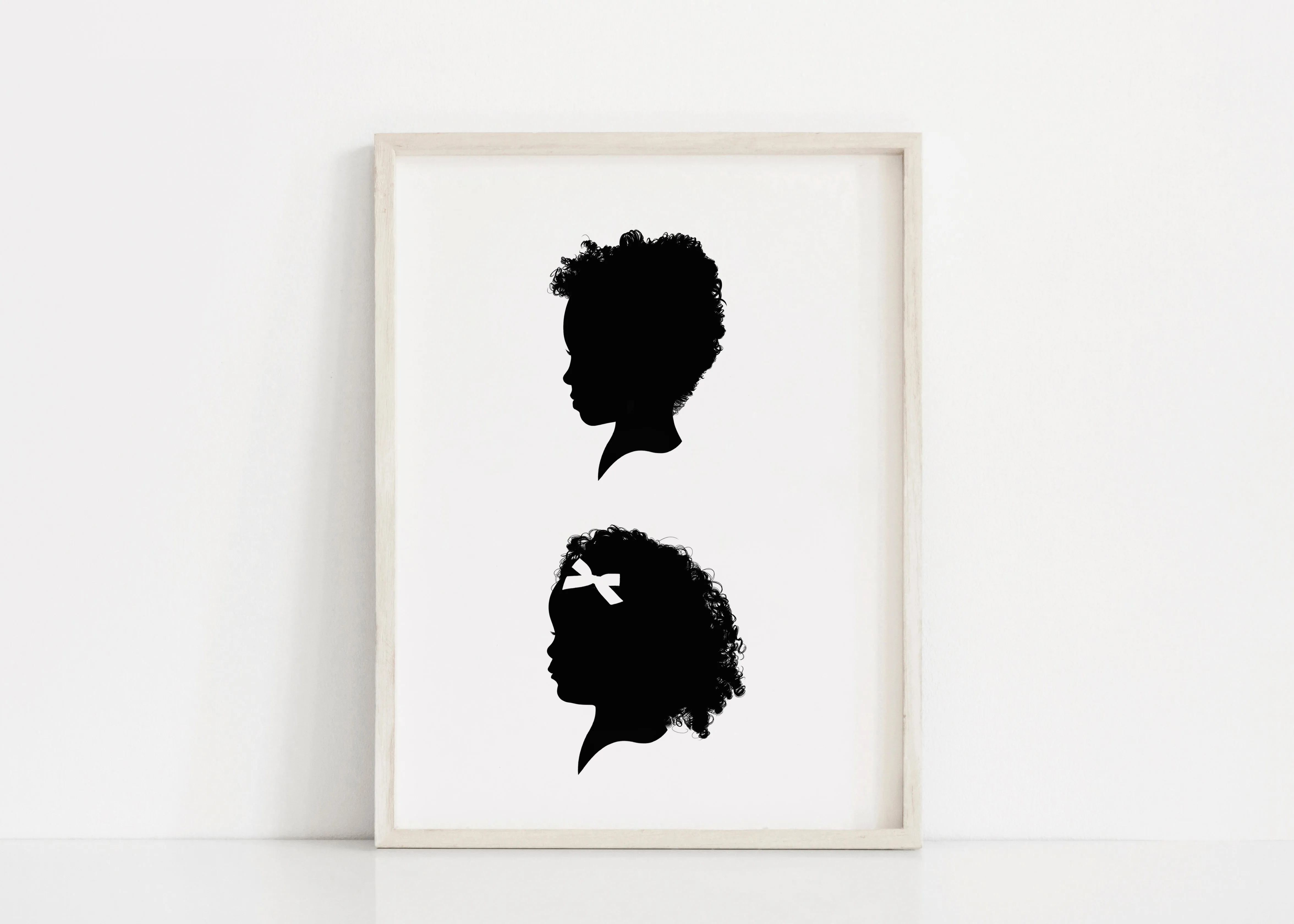 Family Silhouette Portrait
