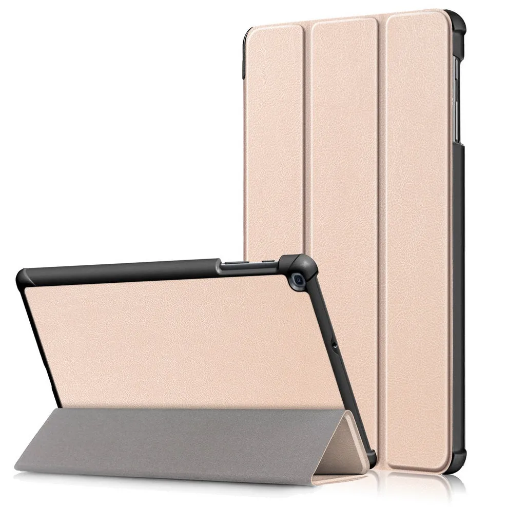 For Samsung Tab A 10.1 2019 T510 t515 Tablet PC Protective Case Flip Type Gold