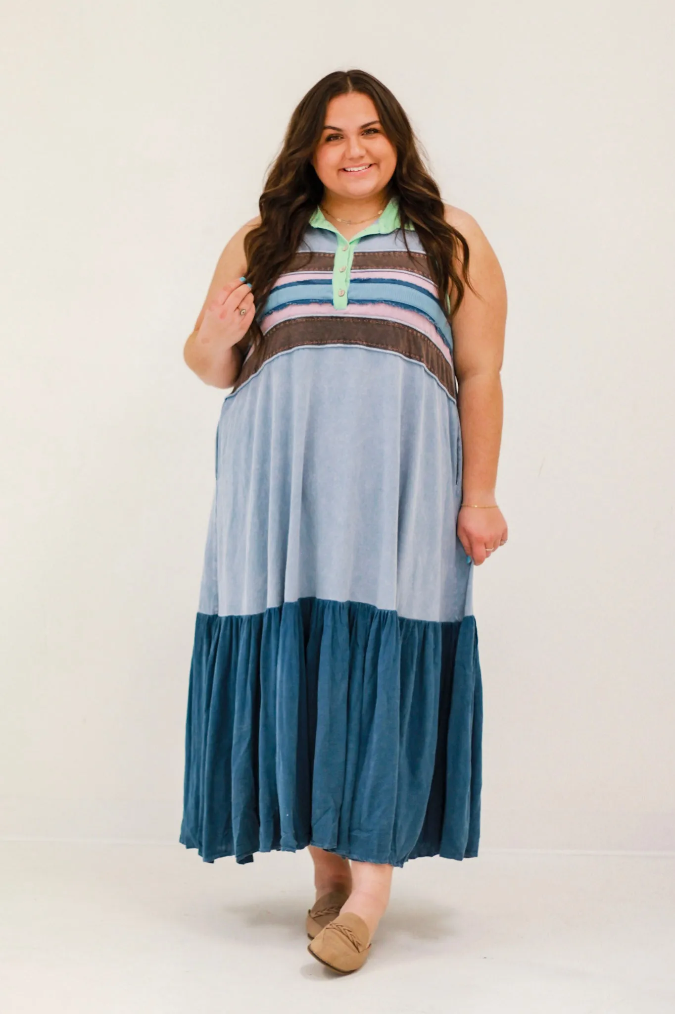 Fun & Free Washed Maxi Dress by Oli & Hali