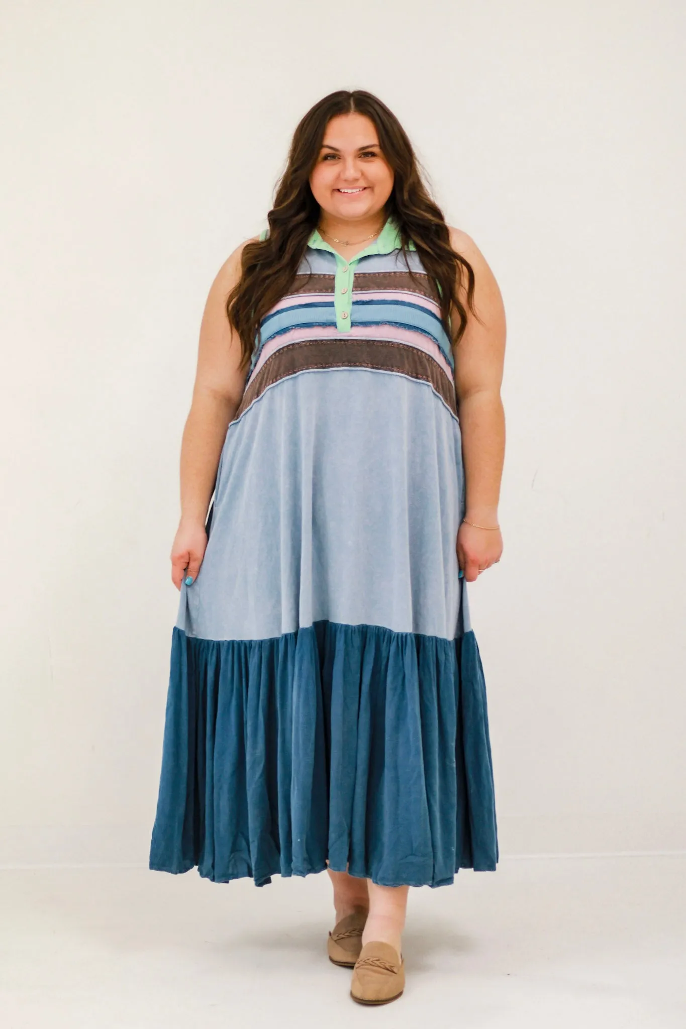 Fun & Free Washed Maxi Dress by Oli & Hali