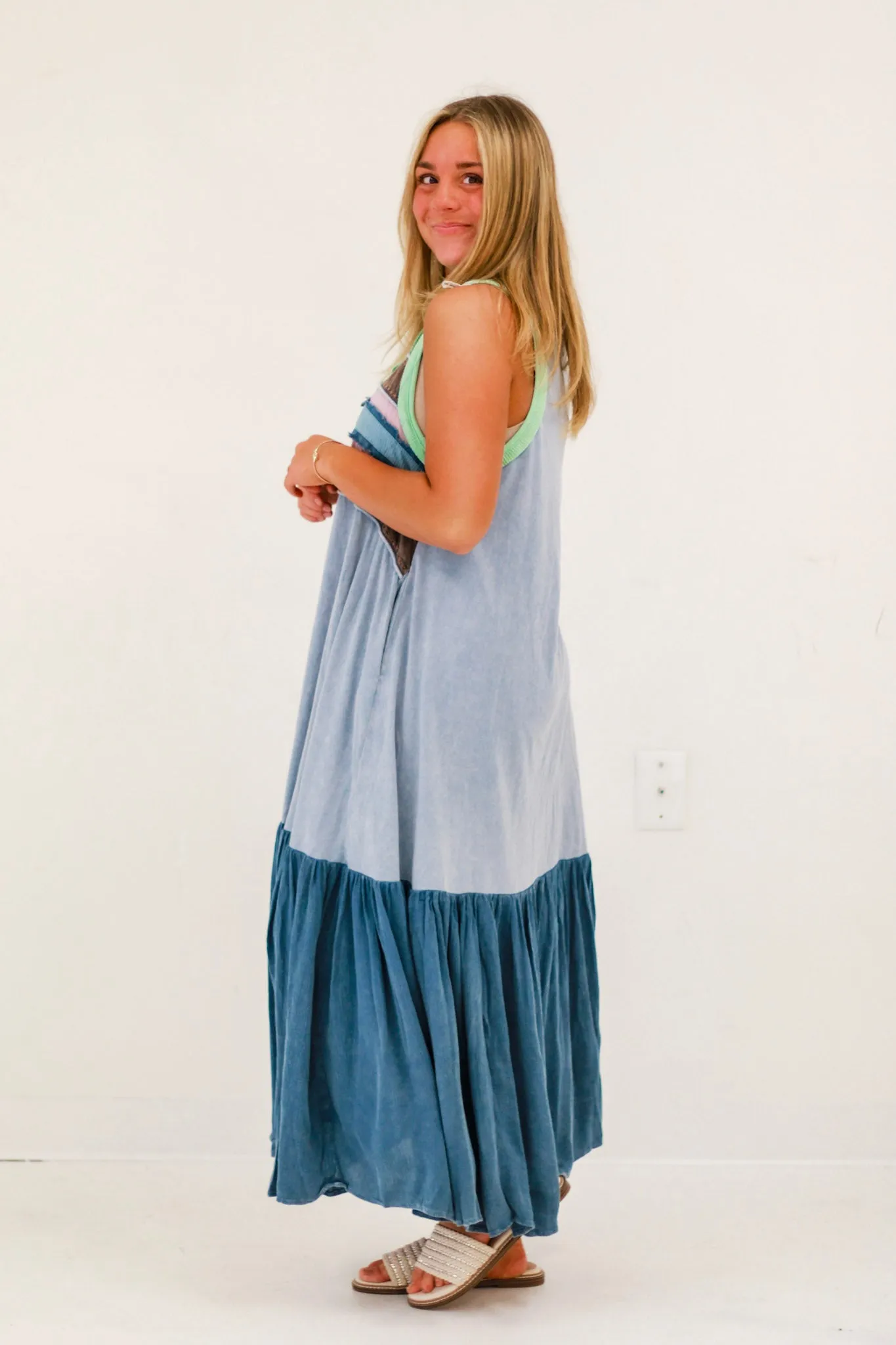Fun & Free Washed Maxi Dress by Oli & Hali