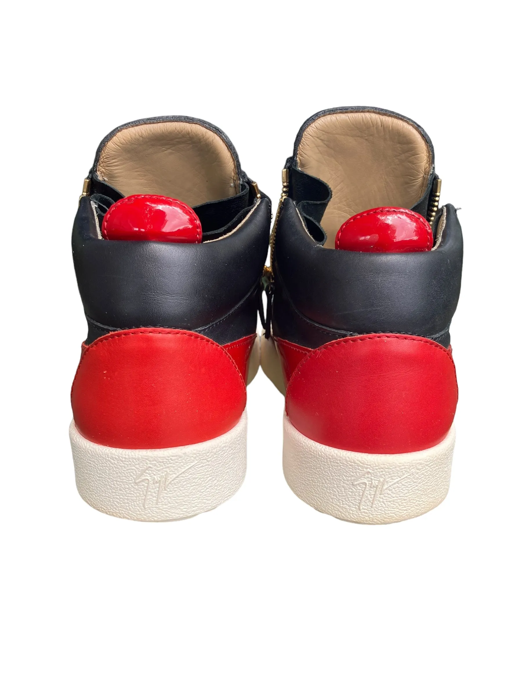 Giuseppe Zanotti Men Sneakers New York Black Red White EU 45 I US 11.5