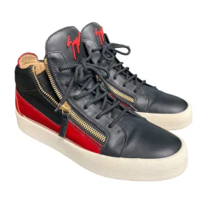 Giuseppe Zanotti Men Sneakers New York Black Red White EU 45 I US 11.5