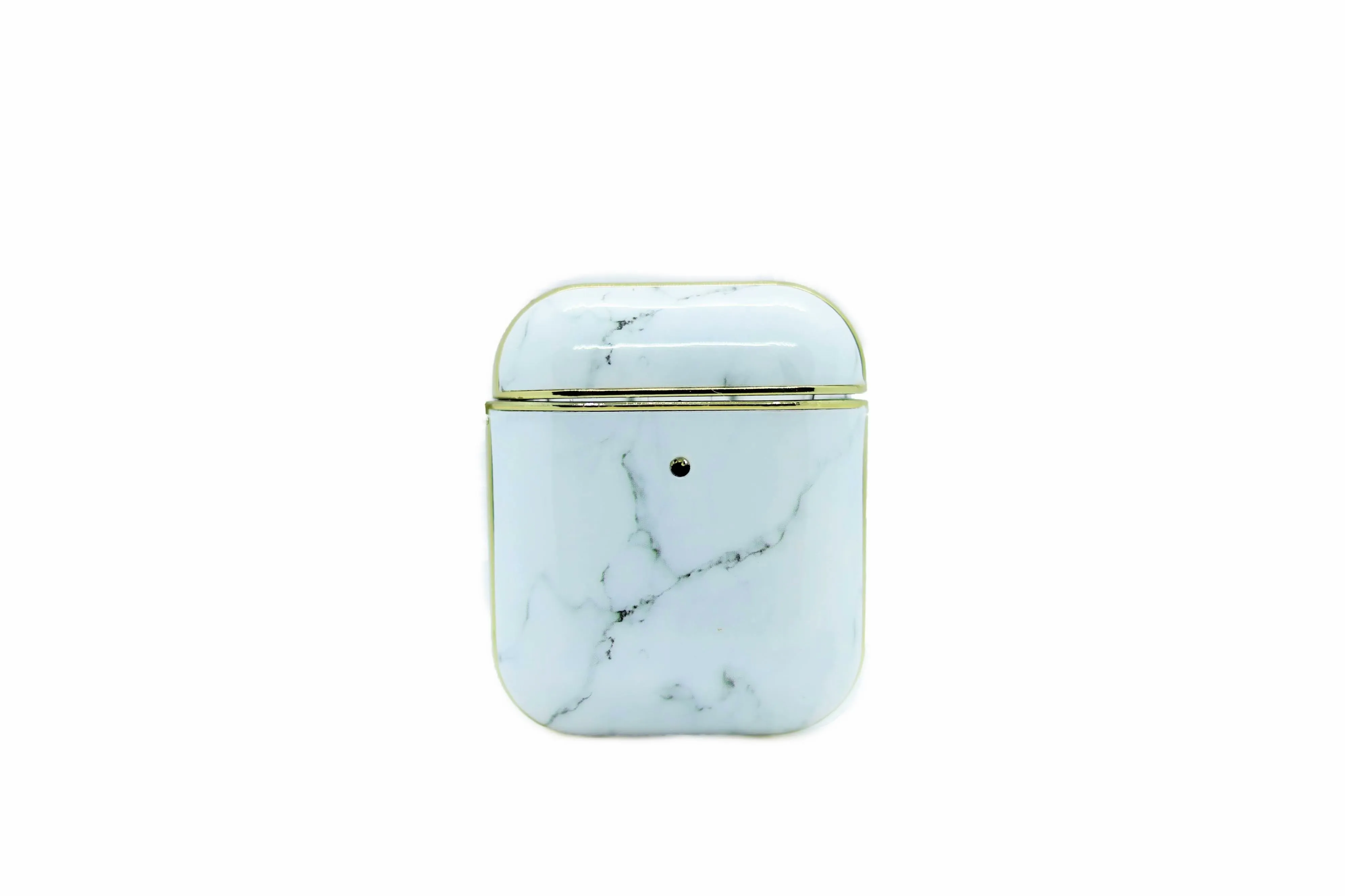 Gold Rimmed Marble AirPods Case