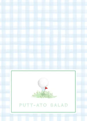 Golf Food Cards