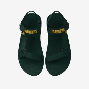 Green Bay Packers Mens Solid Strap Sandal