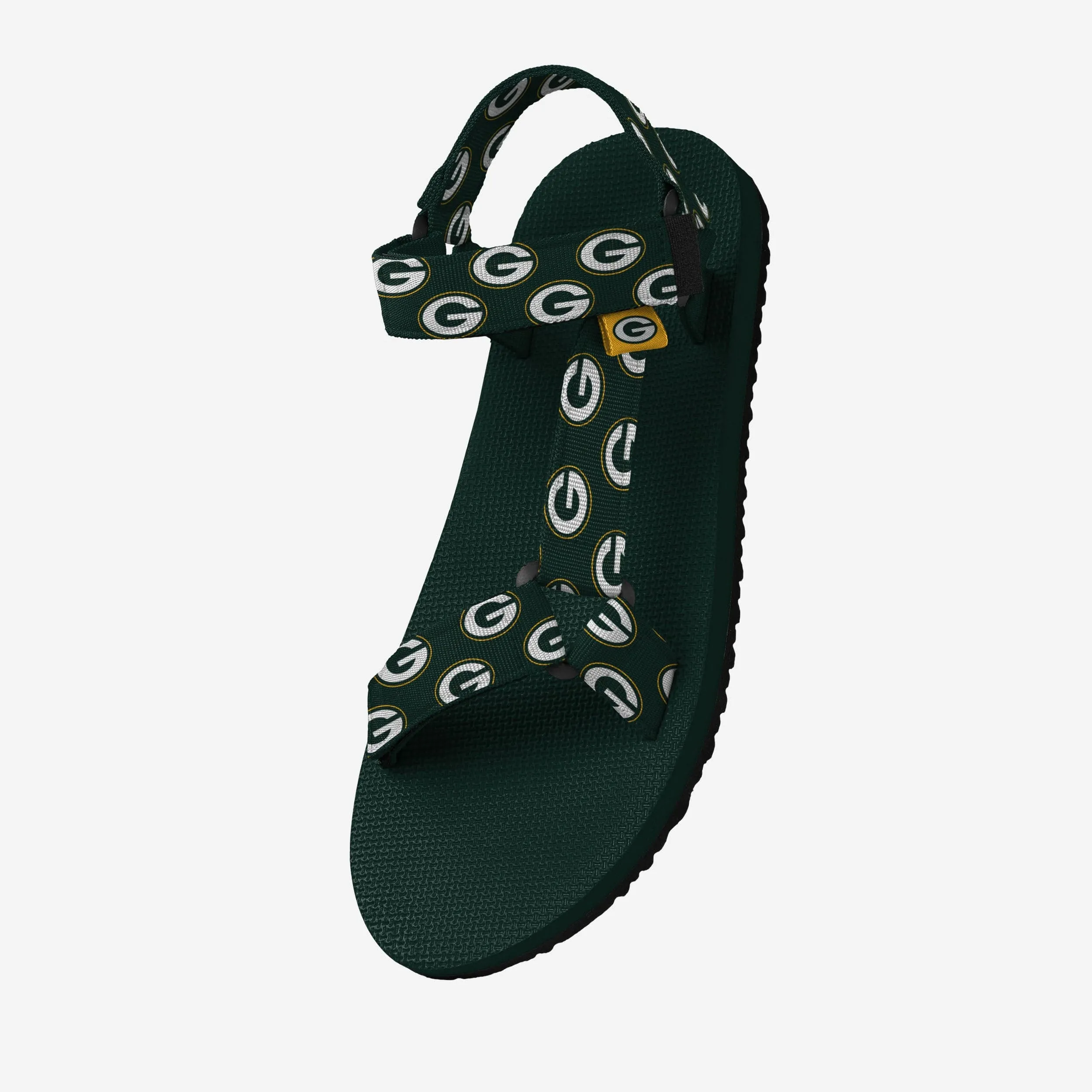 Green Bay Packers Womens Repeat Logo Strap Sandal