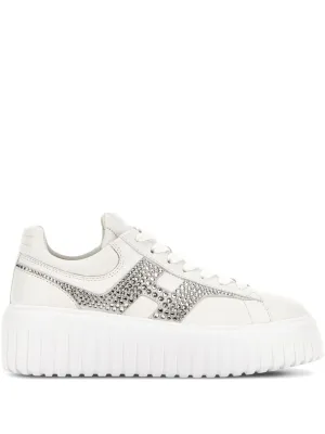 H-stripes leather sneakers