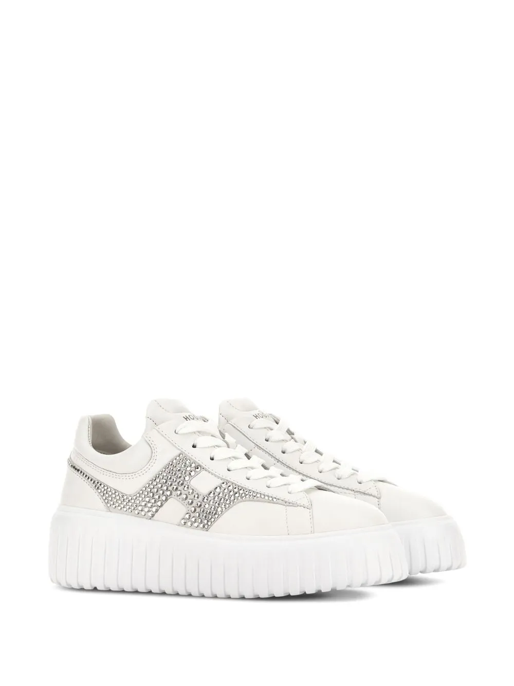 H-stripes leather sneakers