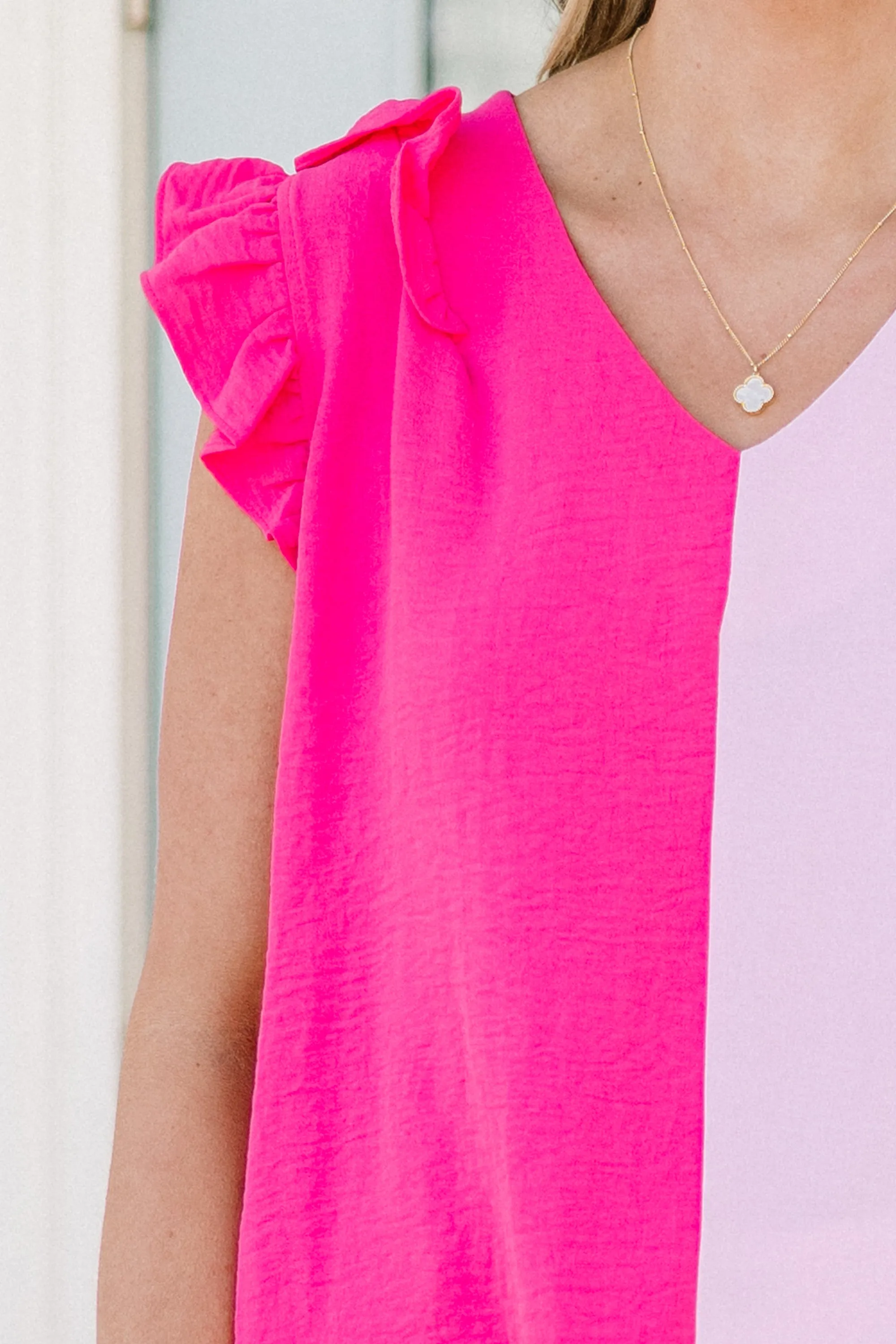 Half Of My Love Top, Pink