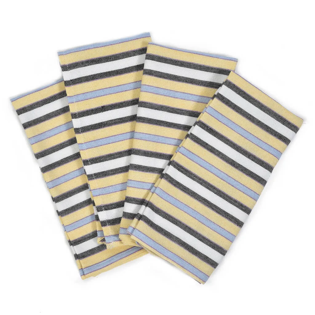 Hand Woven Table Napkins | Country French Stripes