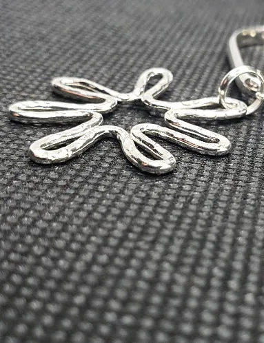 Handmade Sterling Silver Heart-Star Lariat Necklace – Boho Chic Pendant