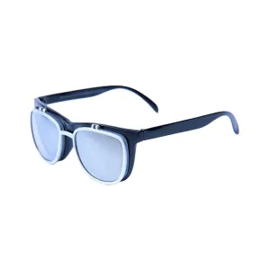 Happy Hour Sunglass Flip Ups Silver Bullet - Black Silver