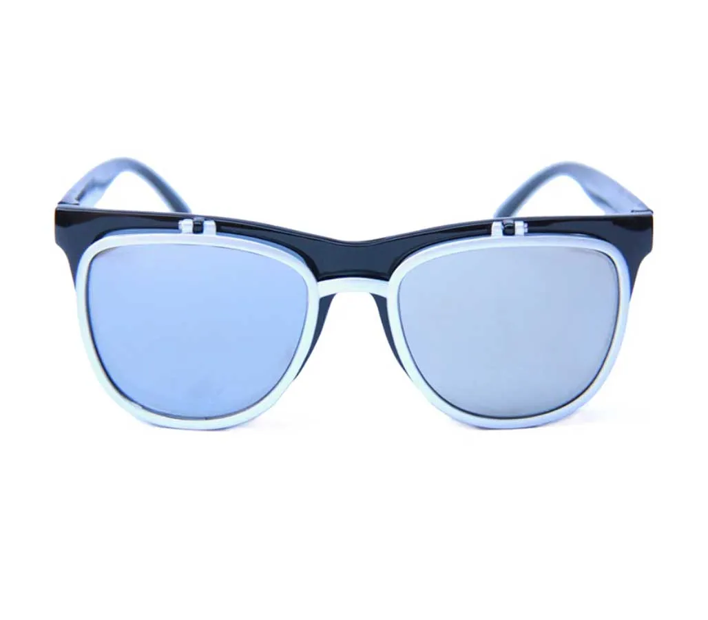 Happy Hour Sunglass Flip Ups Silver Bullet - Black Silver