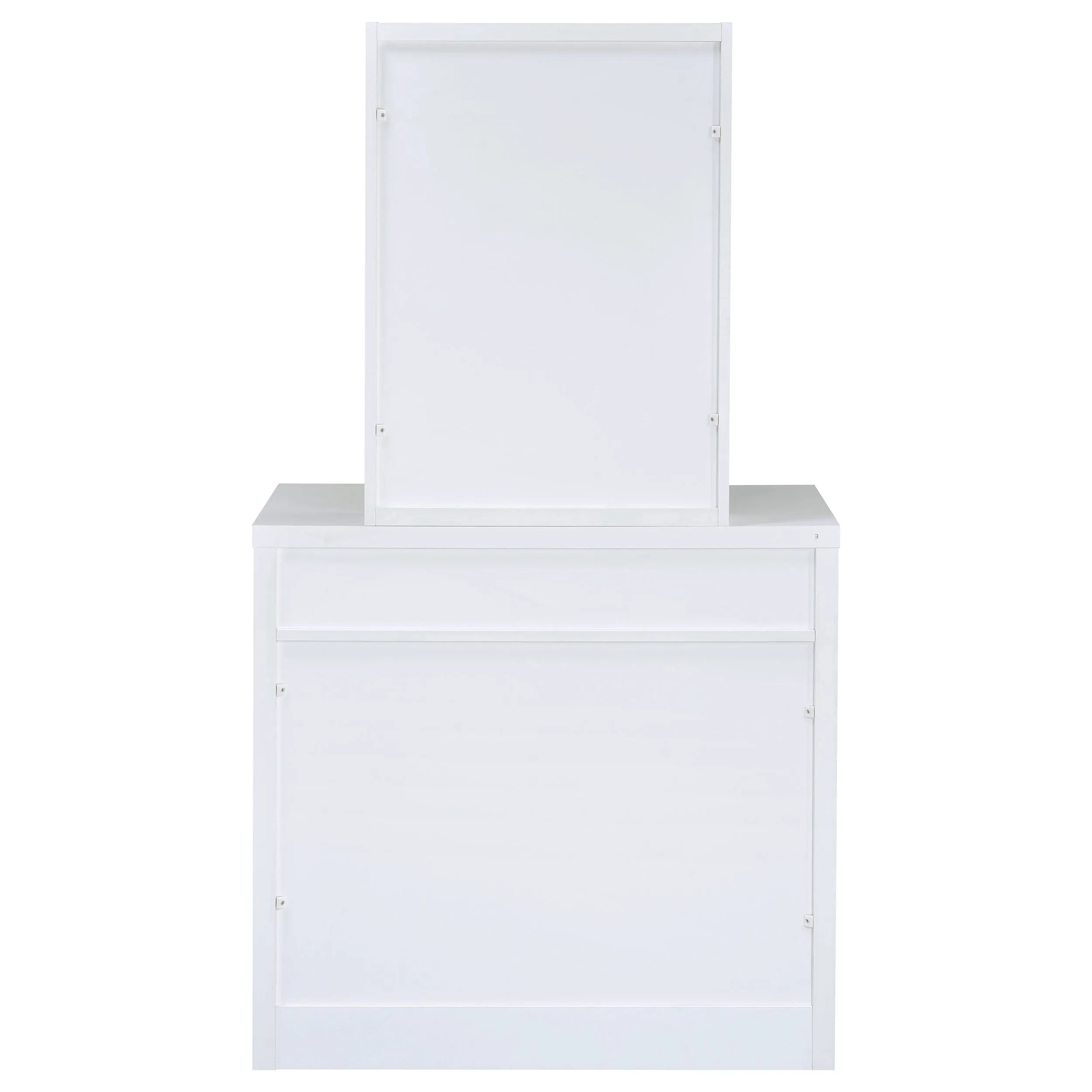 Harvey Vanity Set with Lift-Top Stool White