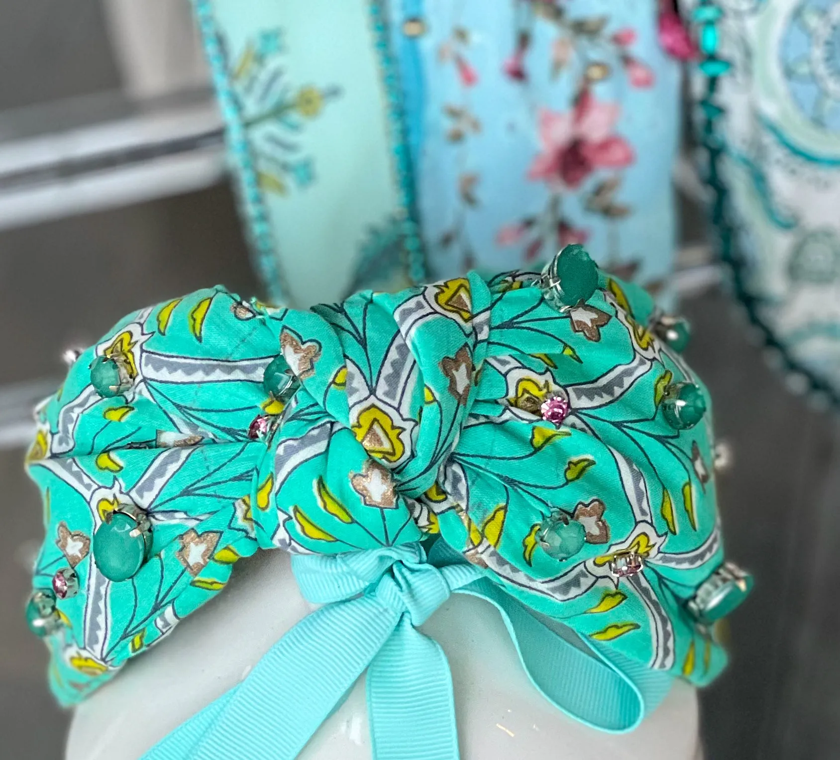 Hatteras Beaded Top Knot Headband