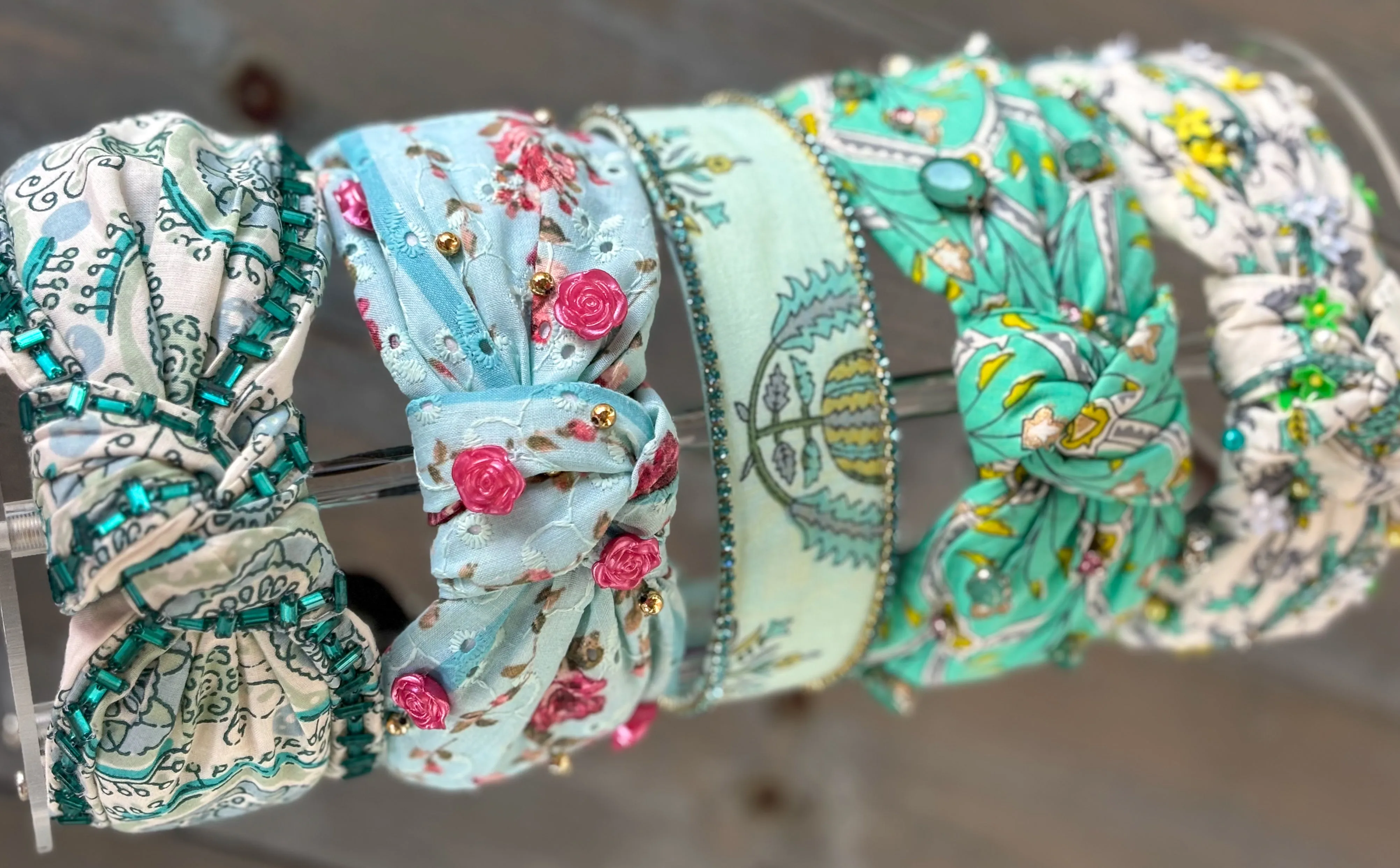 Hatteras Beaded Top Knot Headband