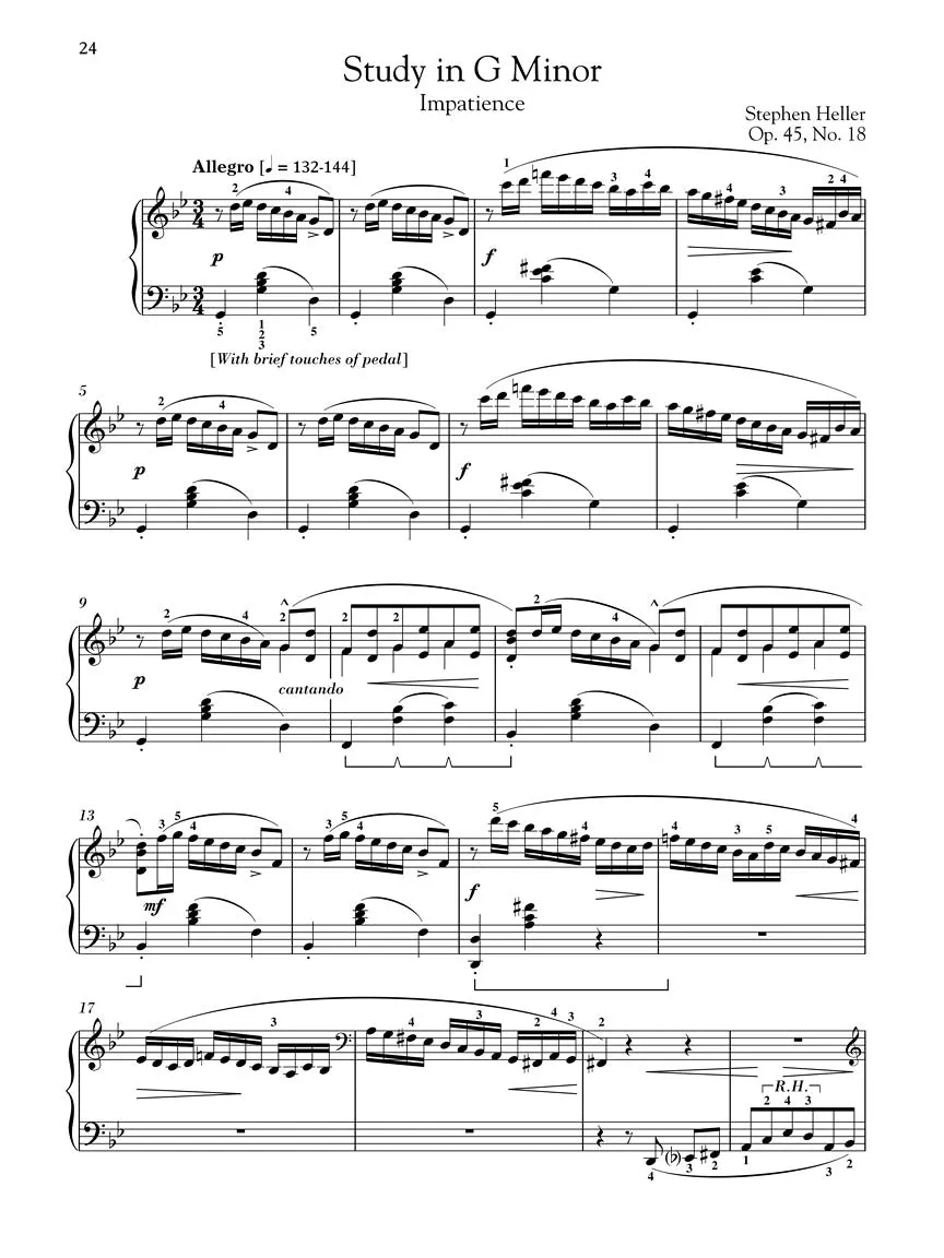 Heller: Selected Piano Studies, Op. 45 & 46