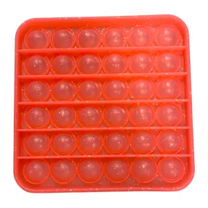 In N Out Glitter Square Pop It Fidget Toy - 5 Colors
