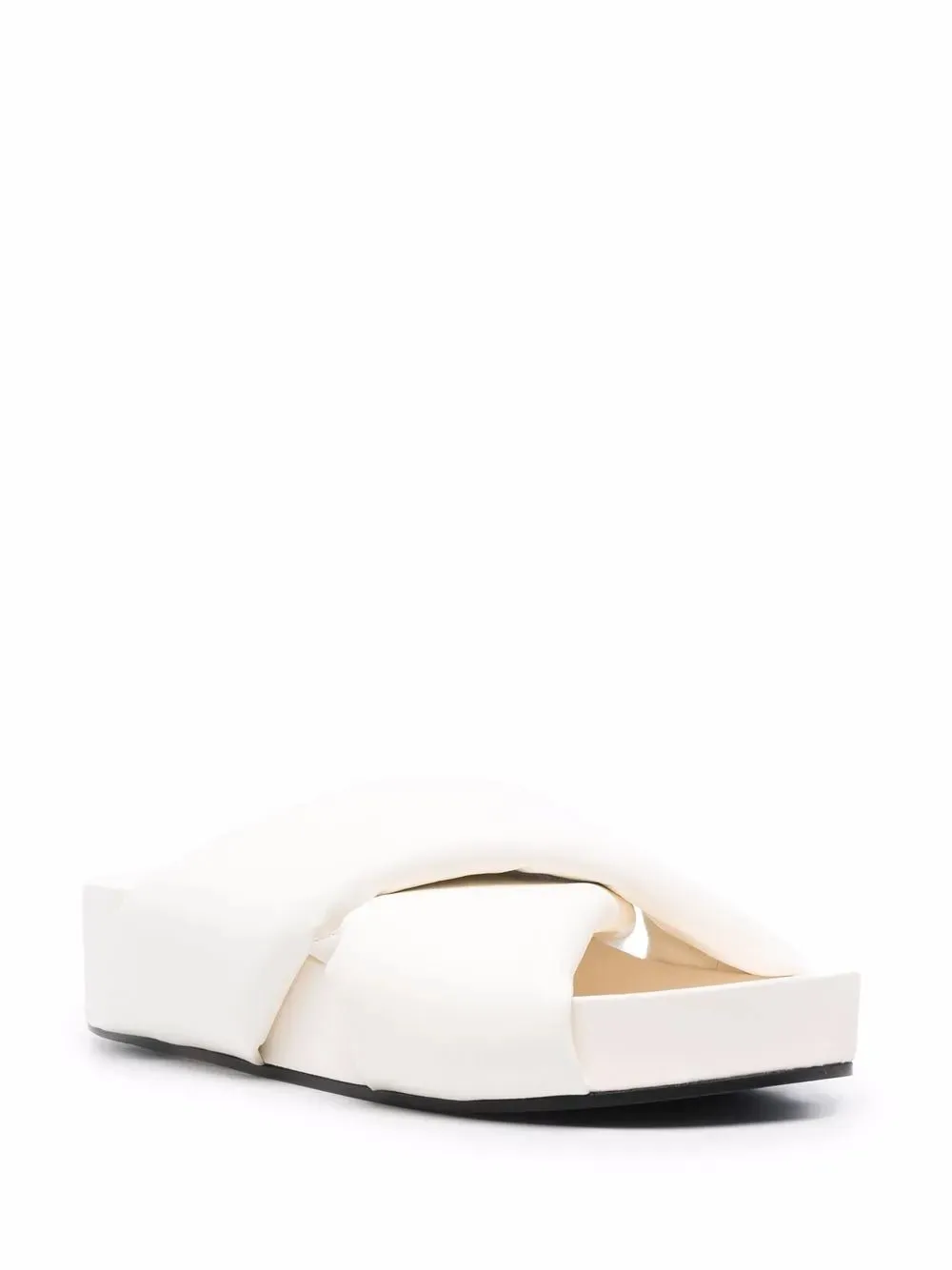 Jil Sander padded crossover slides