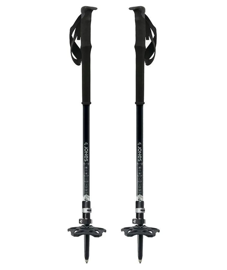 Jones Flip-Lock Talon Poles Black 105-135 2022