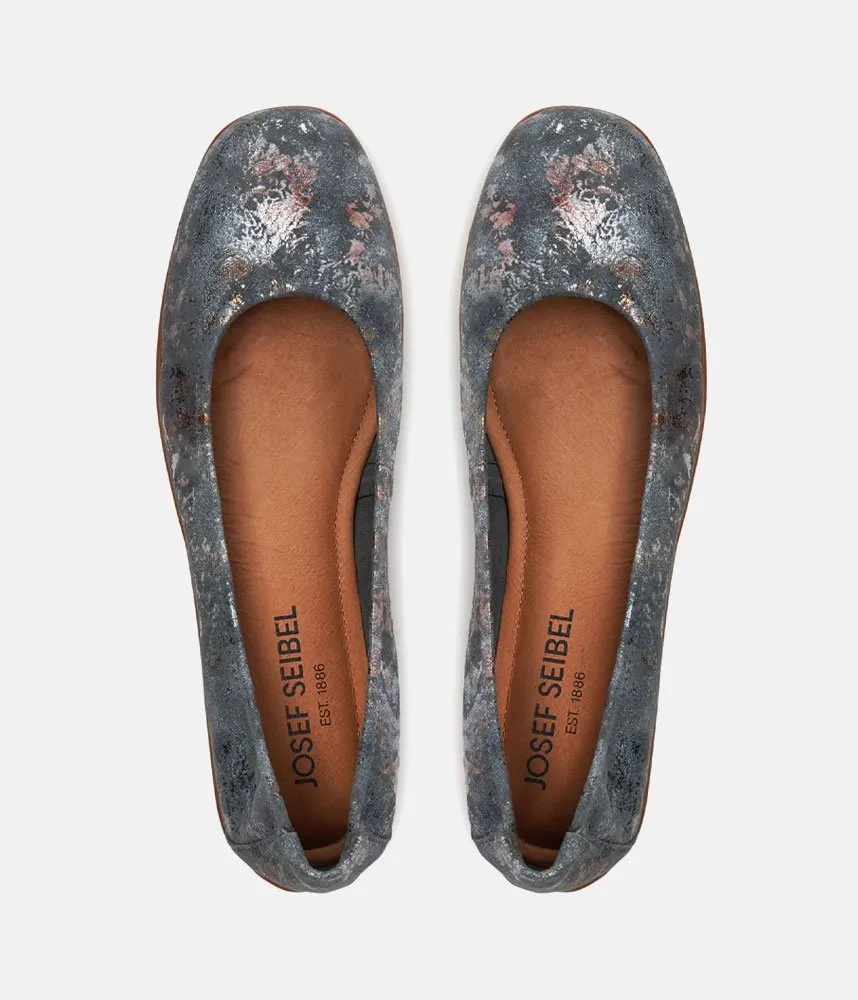 Josef Seibel Pretty Grey Combi Ballet Flats