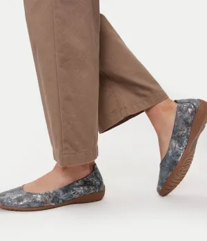 Josef Seibel Pretty Grey Combi Ballet Flats