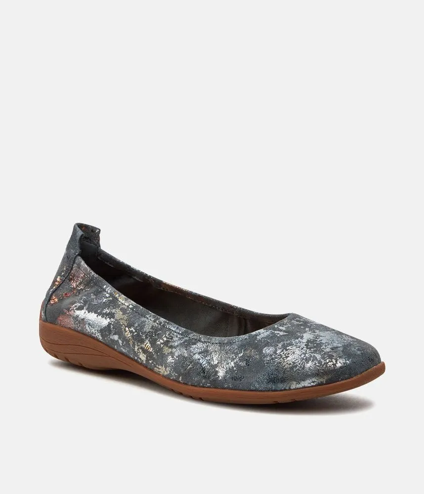 Josef Seibel Pretty Grey Combi Ballet Flats