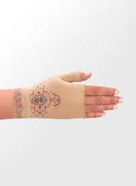 Juzo Soft 2000CG Print Series Gauntlet with Thumb Stub 15-20mmHg w/ Silicone Top