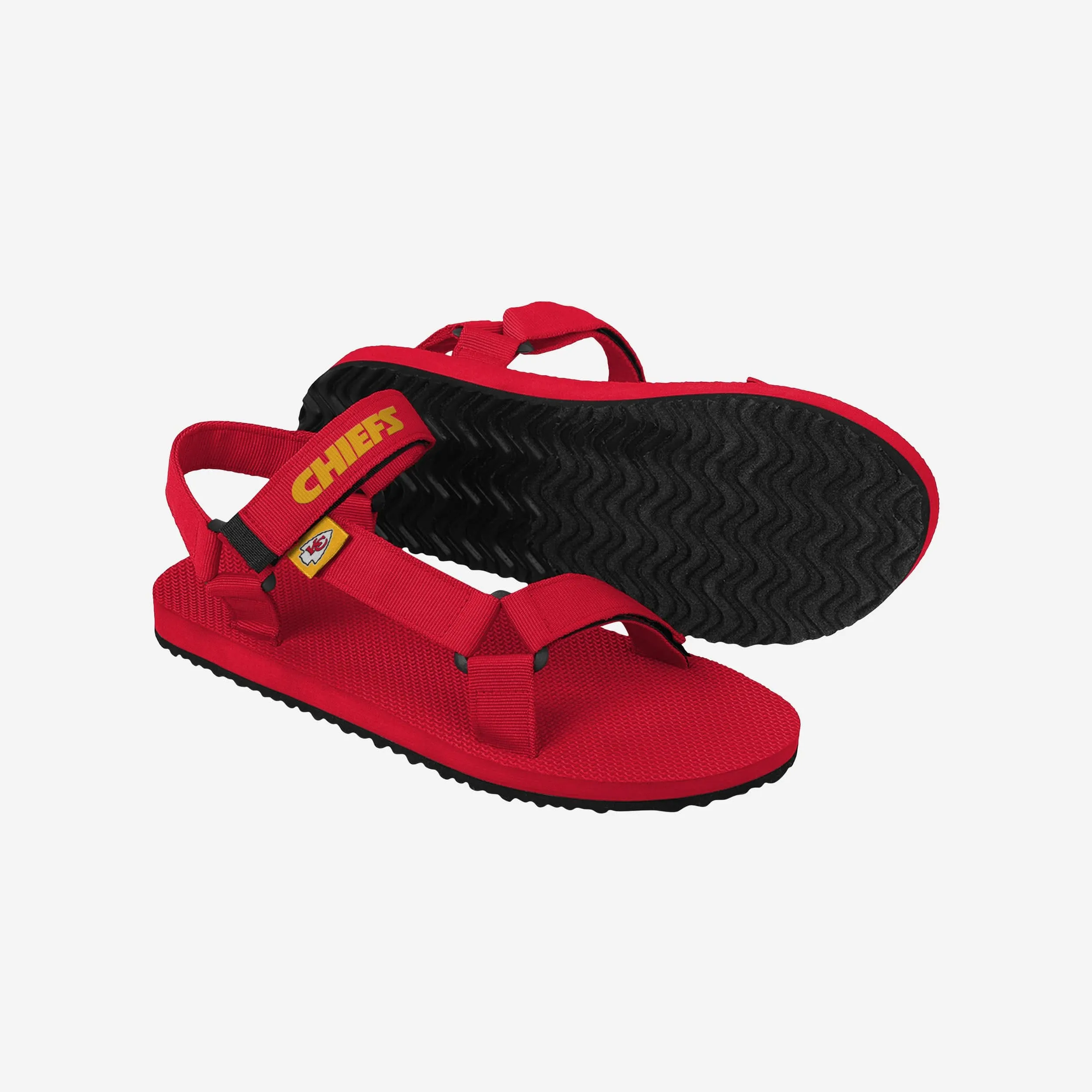 Kansas City Chiefs Mens Solid Strap Sandal