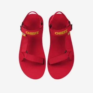 Kansas City Chiefs Mens Solid Strap Sandal
