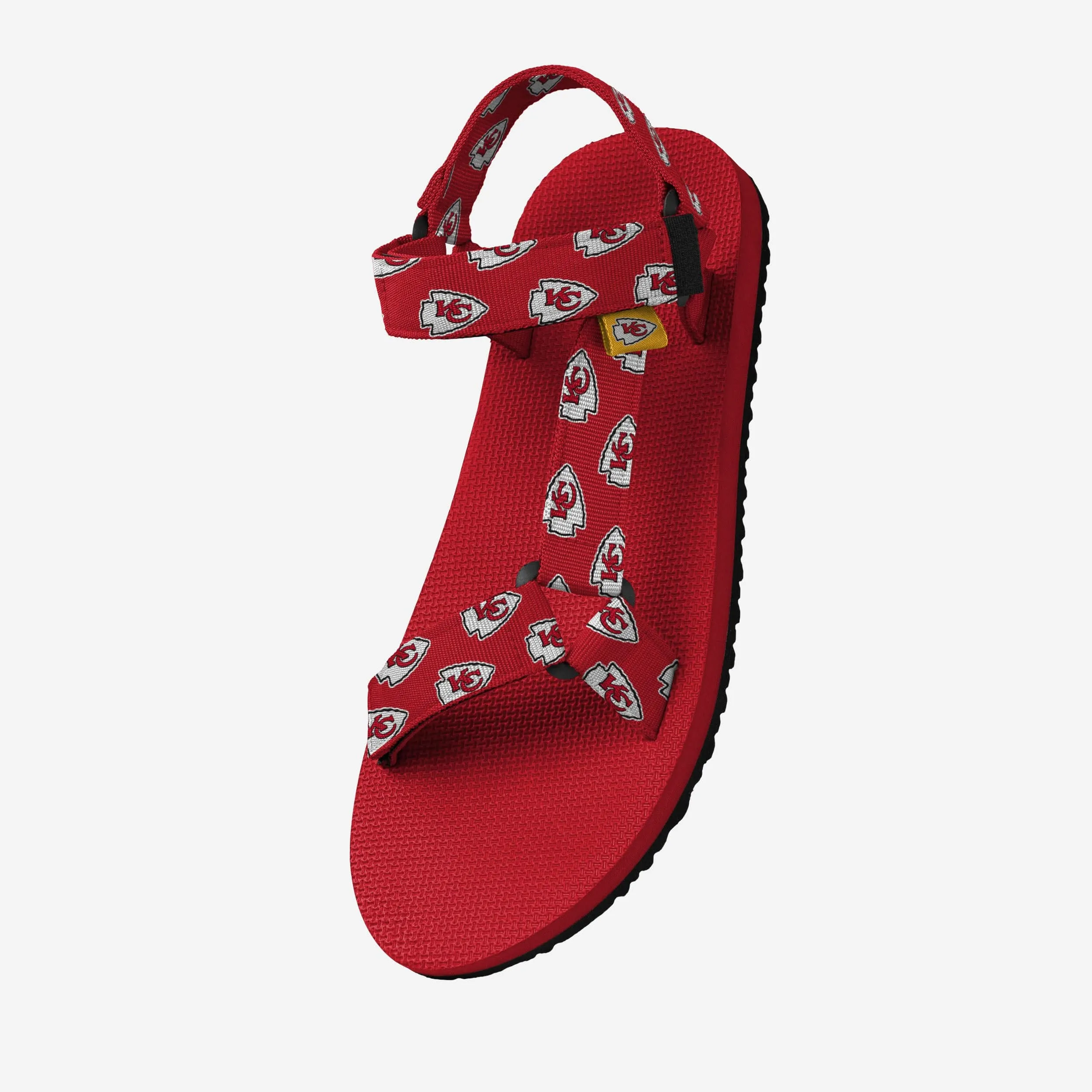 Kansas City Chiefs Womens Repeat Logo Strap Sandal