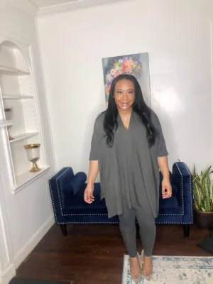 Kimono Legging Set- Grey