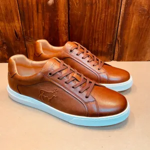 Kingsley Heath S Outline Nguni Emboss Sneaker - Tan