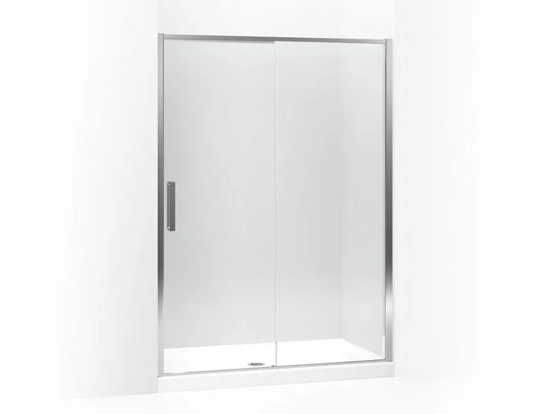 KOHLER K-706109-L Torsion Sliding shower door, 76-7/8"H x 60"W, right-hand door in Bright Polished Silver